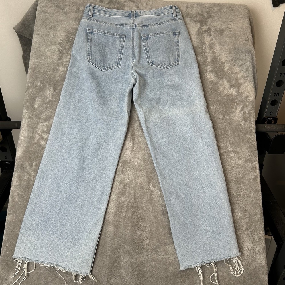 Assembly Label Jeans Straight Relaxed Fit Blue Denim Jeans Women's Size 8 - Picture 6 of 16